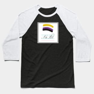 Nonbinary Queer Alphabet Cards Baseball T-Shirt